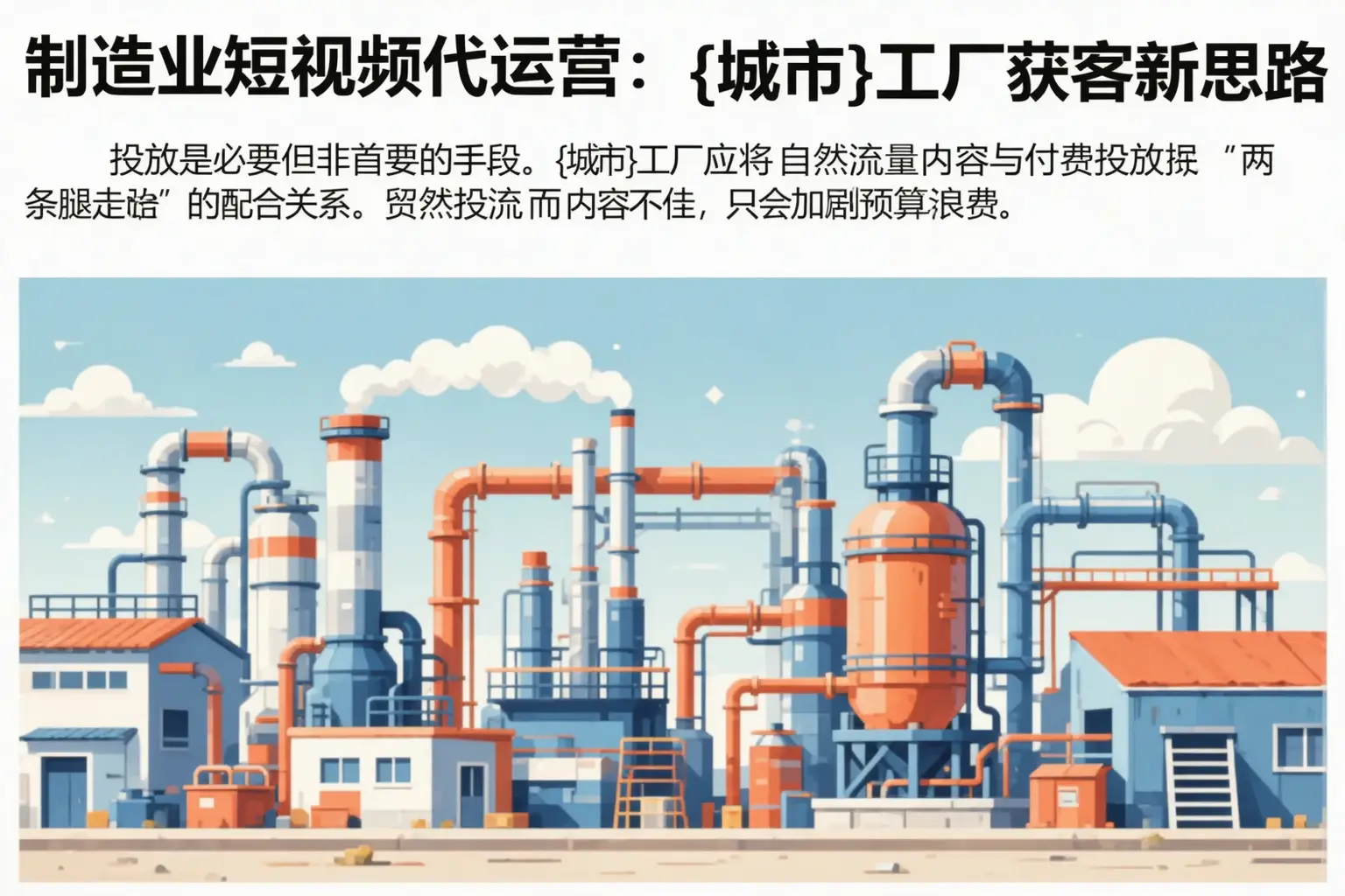 制造业短视频代运营：乌海工厂获客新思路