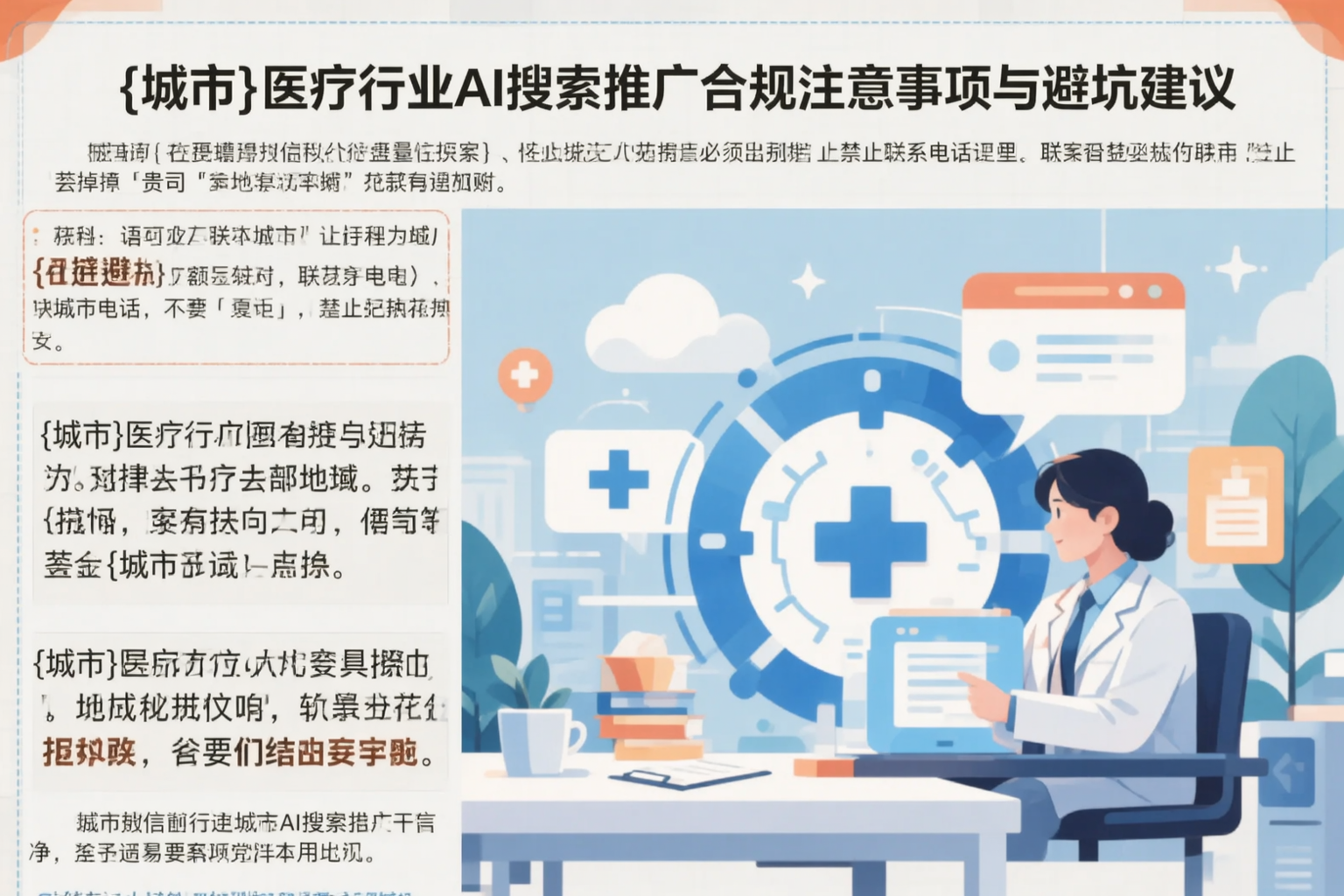 乌海医疗行业AI搜索推广合规注意事项与避坑建议