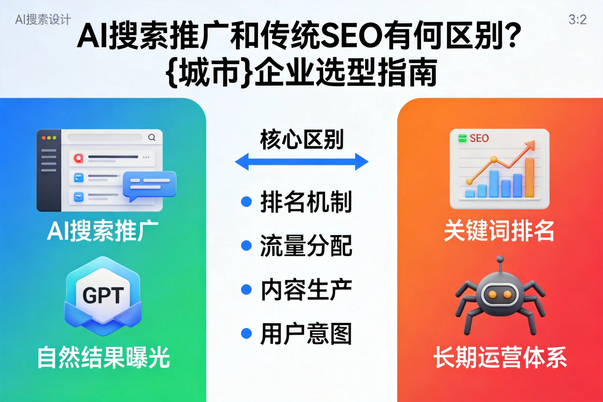 AI搜索推广和传统SEO有何区别？乌海企业选型指南