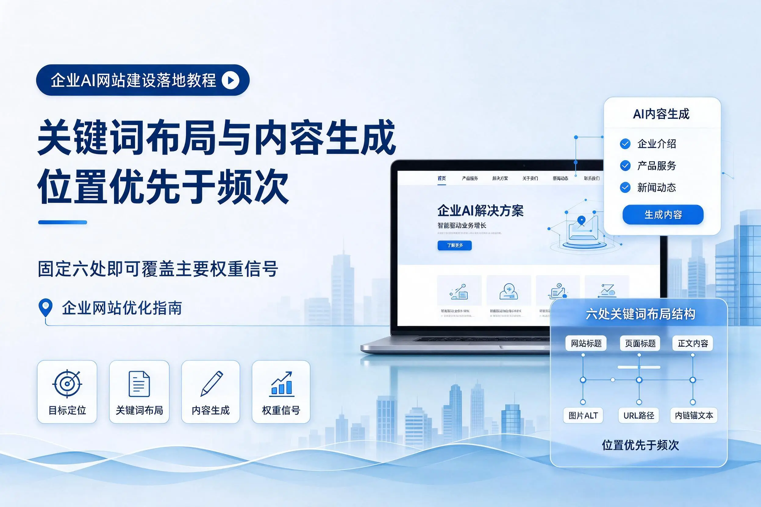 乌海企业AI网站建设落地教程:关键词布局与内容生成